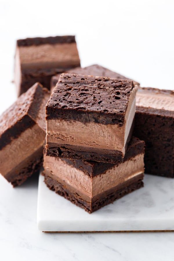 Malted Fudge Brownie Ice Cream Sandwiches