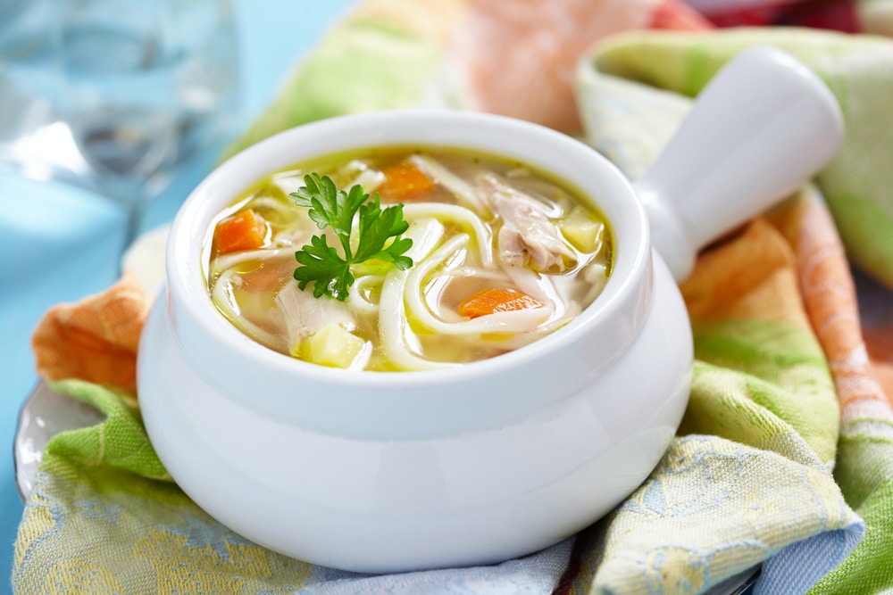 The right consolation meals: creamy rooster noodle soup