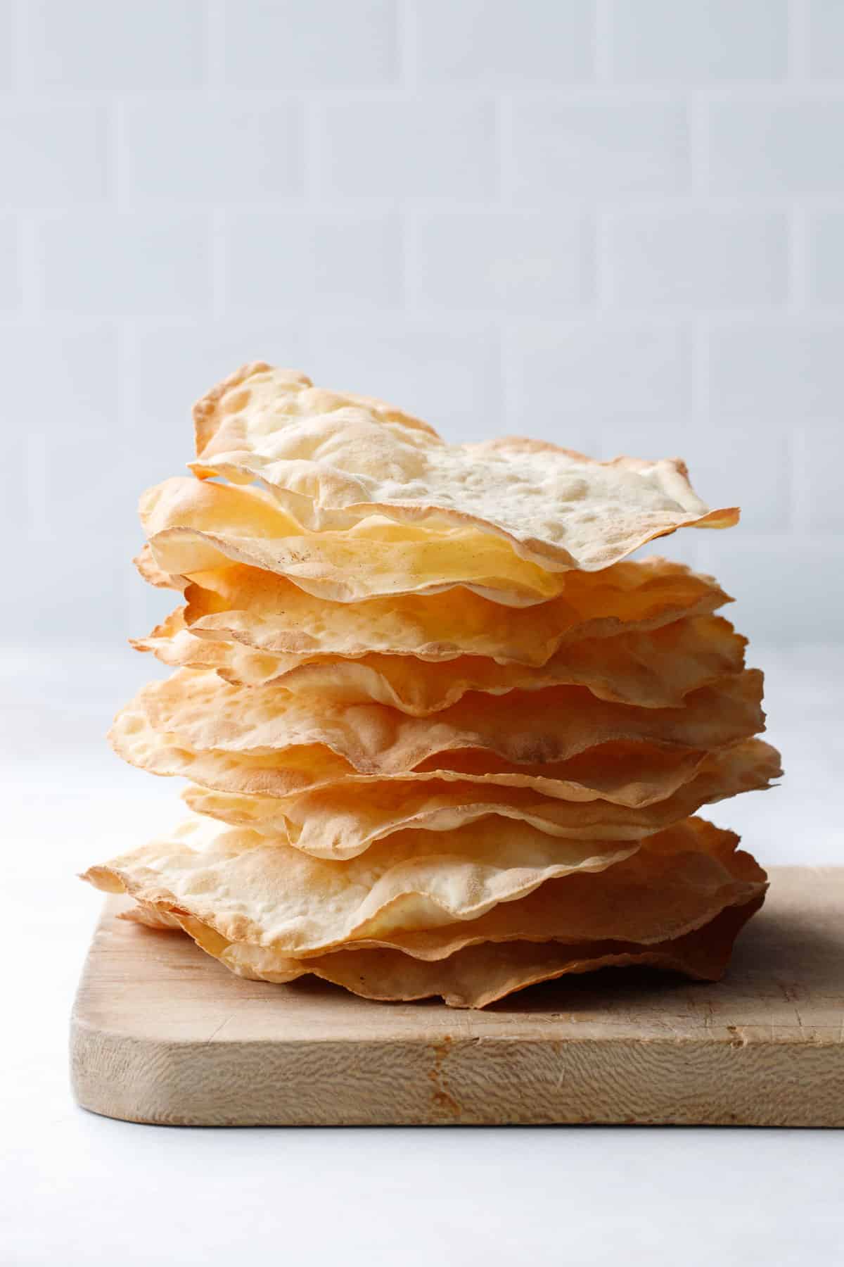 Sourdough Semolina Parchment Crackers