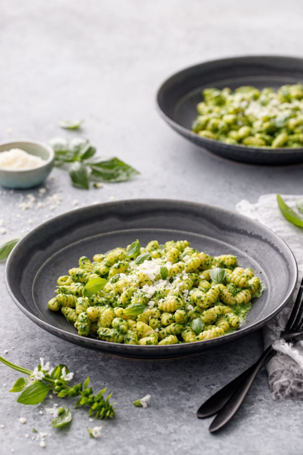 Sourdough Gnocchetti Sardi with Basil Pesto Sauce